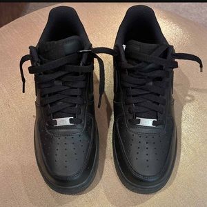 NIKE Air Force 1’s , Black, Men’s Size 8